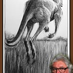 Drawing-of-Kangaroo-52-with Michael Chorney