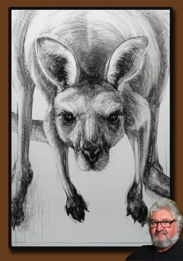 Drawing of Kangaroo 57 with Michael Chorney